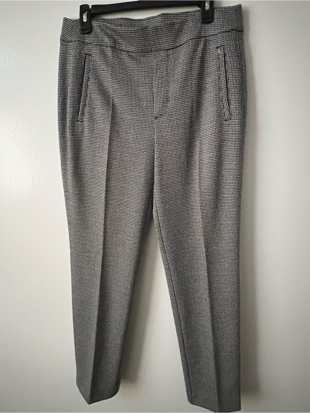 Women Gray Checked Dress Pants